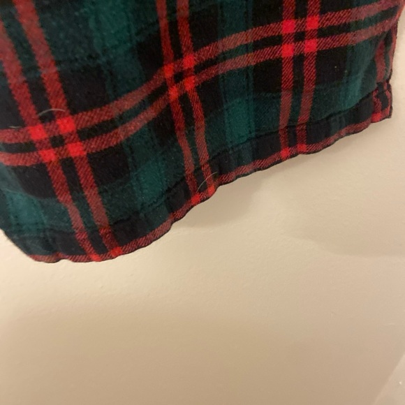 Lauren Ralph Lauren Red and Green Plaid Pajamas 100% Cotton w/gold emblem Xlarge - Picture 8 of 11